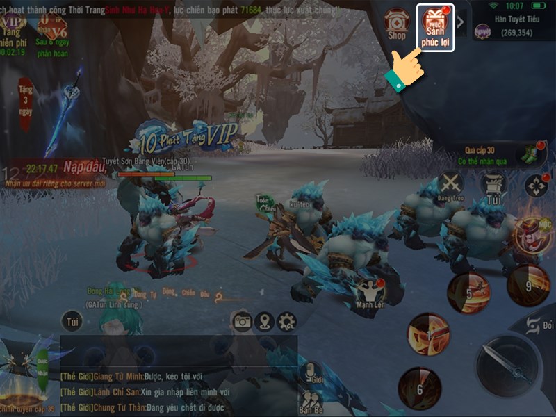 Vào phúc lợi Vào phúc lợi