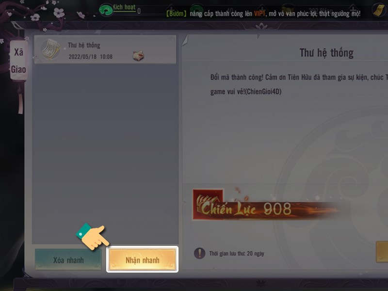 Nhận nhanh Nhận nhanh