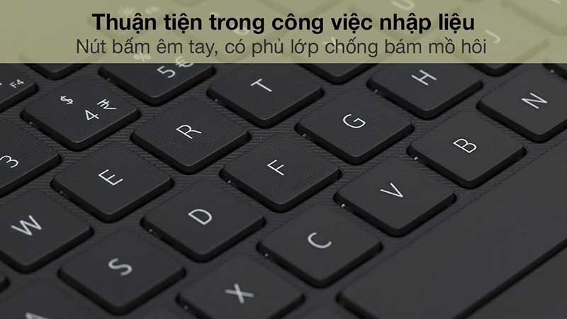 Bàn phím hỗ trợ gõ văn bản và nhập liệu nhanh chóng và chính xác