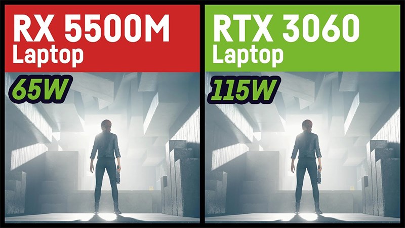 So s&aacute;nh 2 card RX 5500M vs RTX 3060