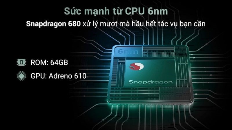 Hiệu năng mạnh mẽ từ CPU 6 nm