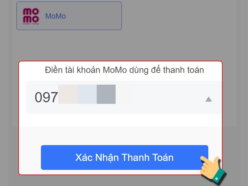 Nhập số điện thoại của bạn