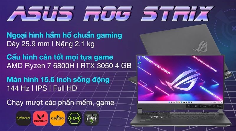 Laptop Asus ROG Strix Gaming G513R R7 6800H
