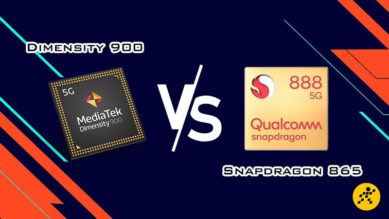 So s&aacute;nh chip Mediatek Dimensity 900 v&agrave; Snapdragon 865