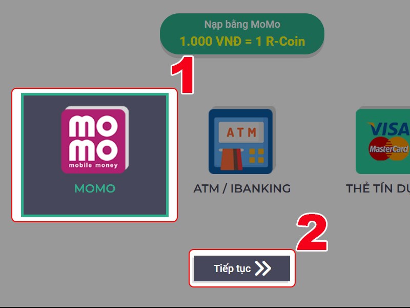 Thanh to&aacute;n bằng MOMO