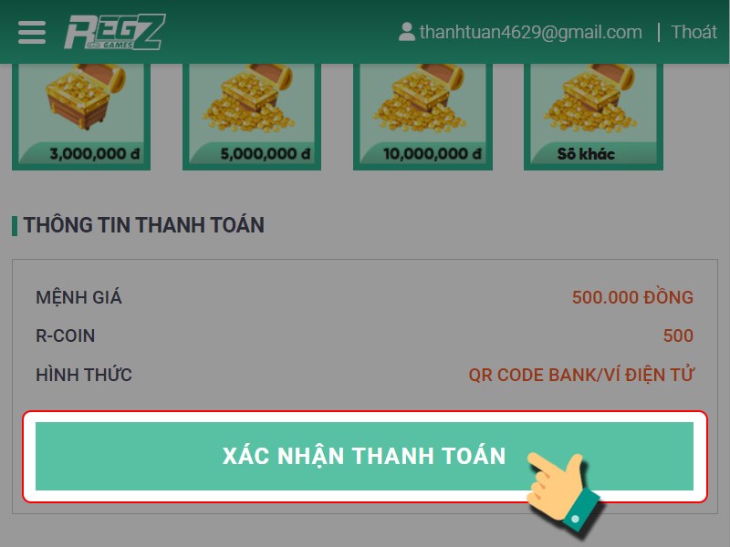 X&aacute;c nhận thanh to&aacute;n
