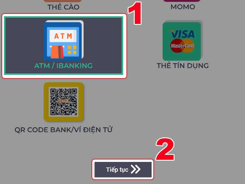 Chọn phương thức thanh to&aacute;n