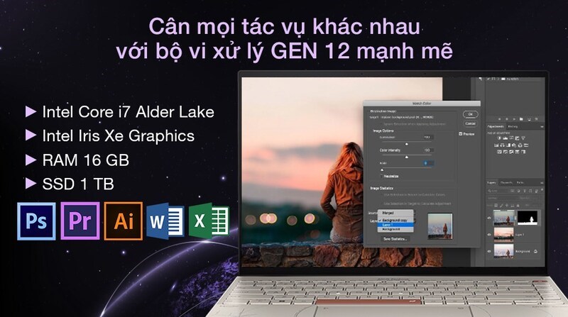 Thoải mái lưu trữ với ổ cứng dung lượng cao của máy