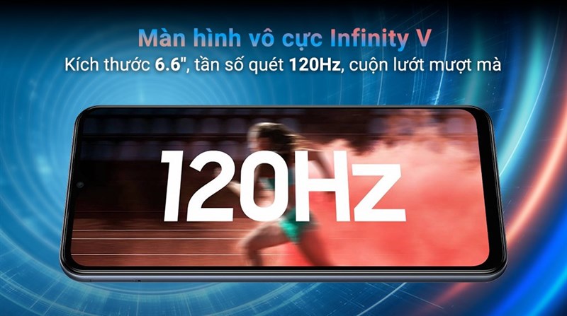 Tần số quét lên đến 120 Hz