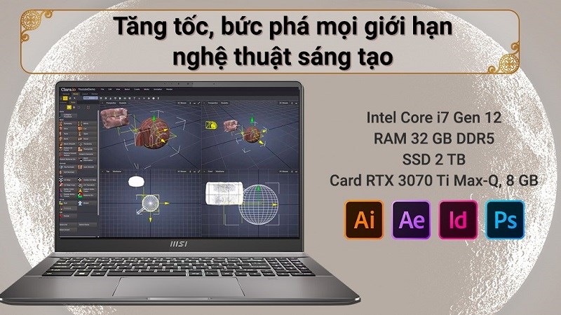 Đ&aacute;nh gi&aacute; MSI Creator Z16P B12UGST i7 12700H (050VN)