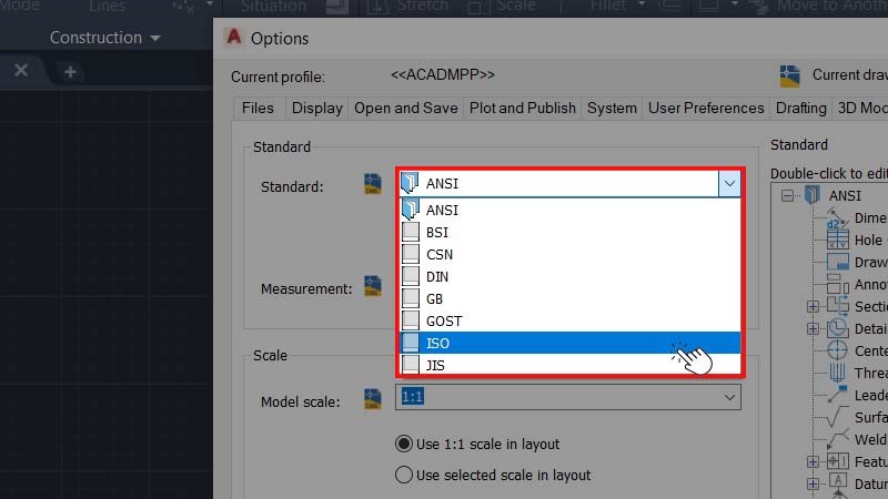Thay đổi ti&ecirc;u chuẩn từ ANSI th&agrave;nh ISO
