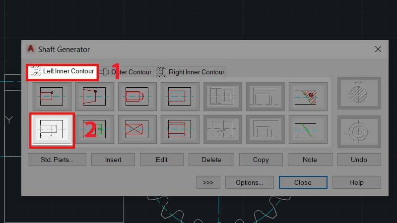 Vẽ v&ograve;ng tr&ograve;ng ở giữa