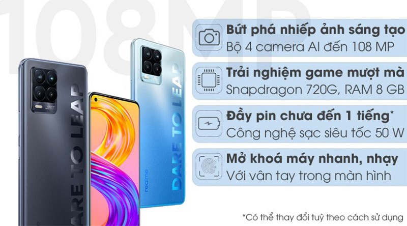 Thông số kỹ thuật của chiếc điện thoại Realme 8 Pro