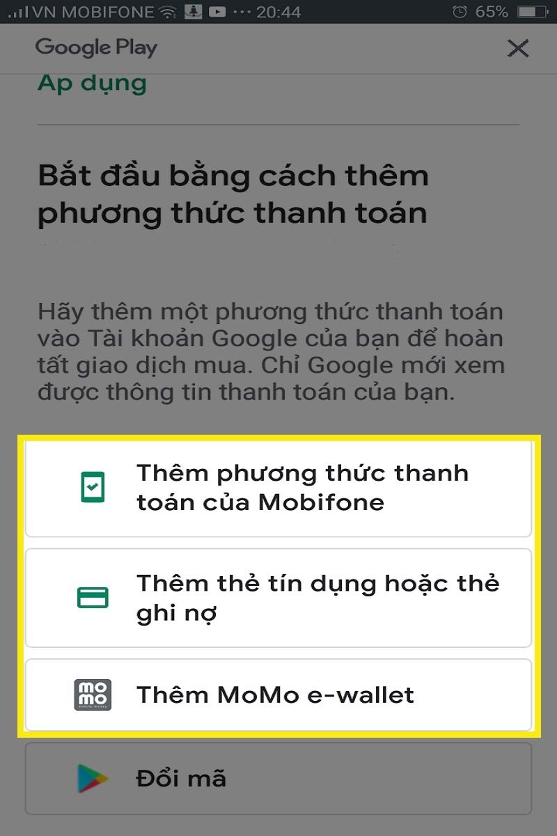 Chọn phương thức thanh to&aacute;n ph&ugrave; hợp