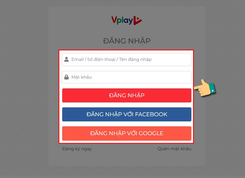 Đăng nhập tài khoản game
