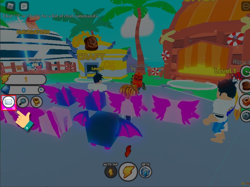 Nhấp v&agrave;o biểu tượng code