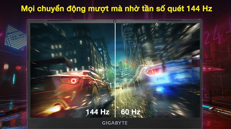 GIGABYTE Gaming G5 với tần số quét 144 Hz GIGABYTE Gaming G5 với tần số quét 144 Hz