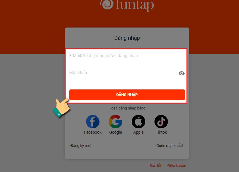Đăng nhập t&agrave;i khoản