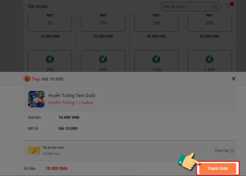 X&aacute;c nhận thanh to&aacute;n