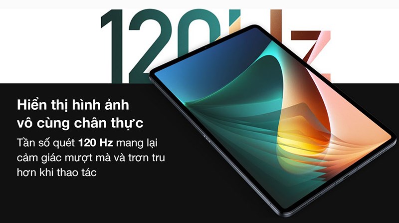 Hình ảnh chân thực tần số quét 120 Hz 