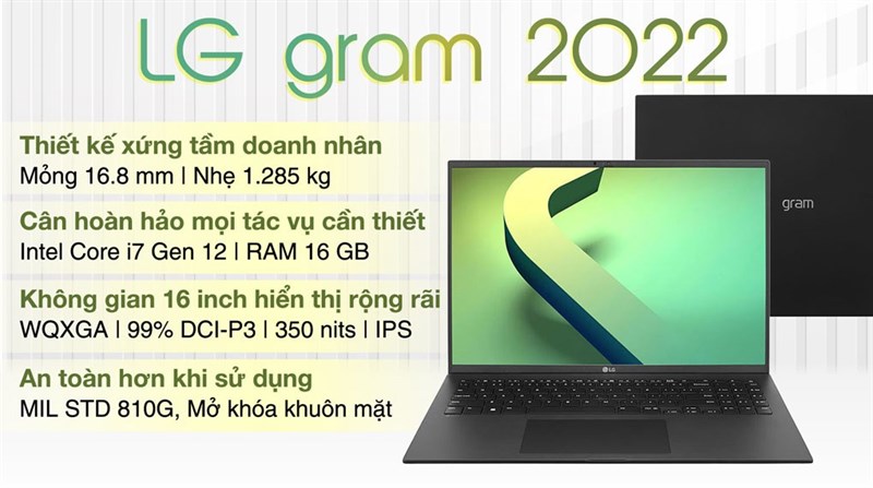 LG gram 2022 i7 1260P