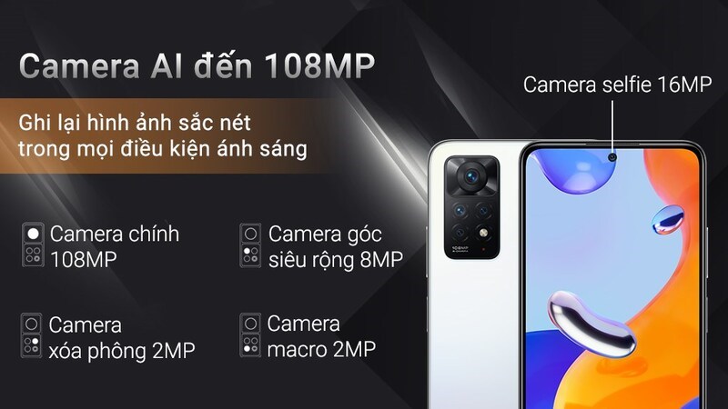 Điện thoại được trang bị camera ch&iacute;nh độ ph&acirc;n giải 108 MP