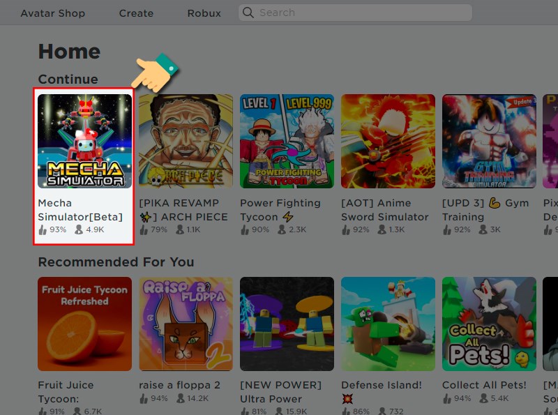 Chọn game Chọn game