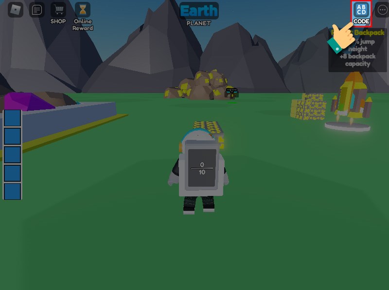 Nhấn v&agrave;o biểu tượng code