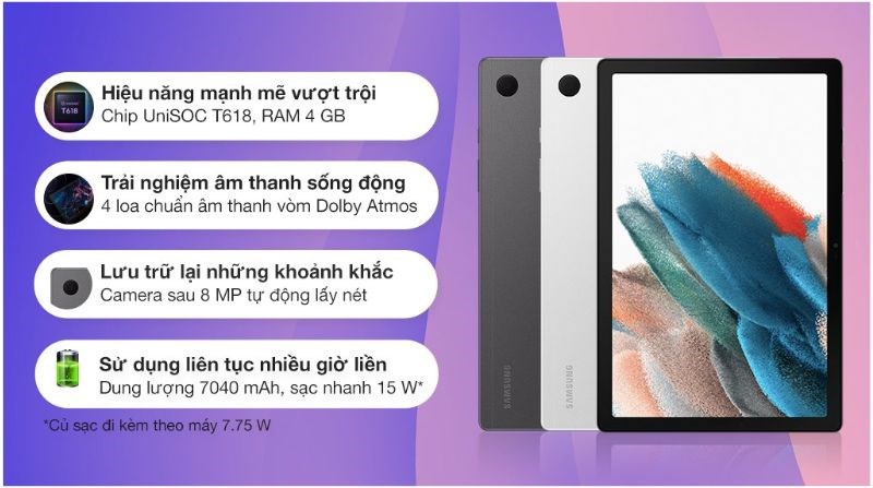 M&aacute;y t&iacute;nh bảng Samsung Galaxy Tab A8 (2022)