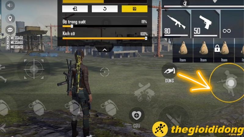 Setting n&uacute;t nhảy