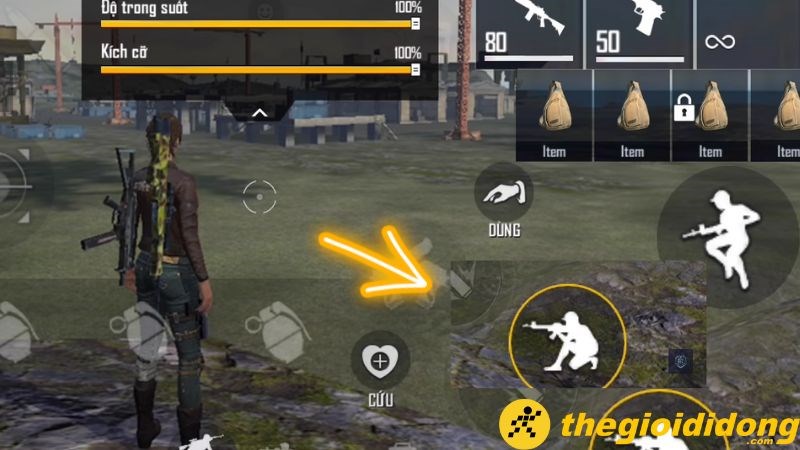 Setting n&uacute;t ngắm băn