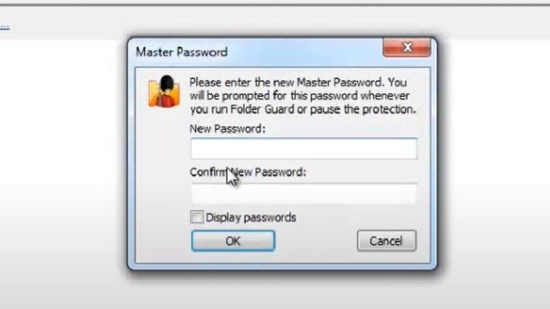 Cài đặt mật khẩu chính