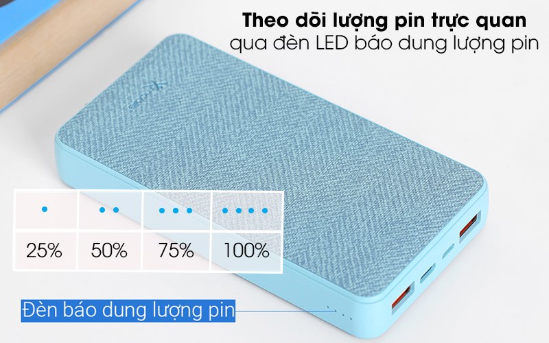Xmobile PowerBox P72D t&iacute;ch hợp đ&egrave;n b&aacute;o dung lượng