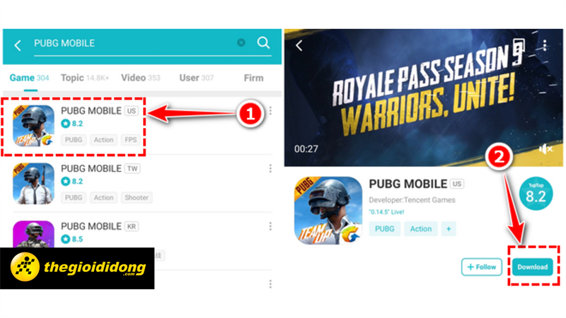 Download PUBG Mobile tr&ecirc;n iOS