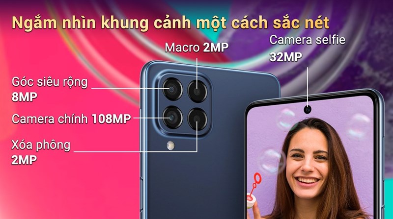 Camera tr&ecirc;n Galaxy M53