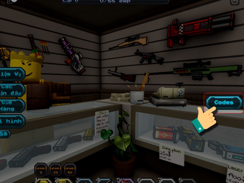 V&agrave;o mục Code