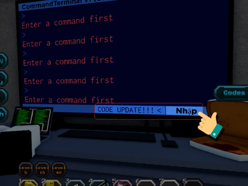 Nhập m&atilde; code bạn c&oacute; v&agrave;o đ&acirc;y