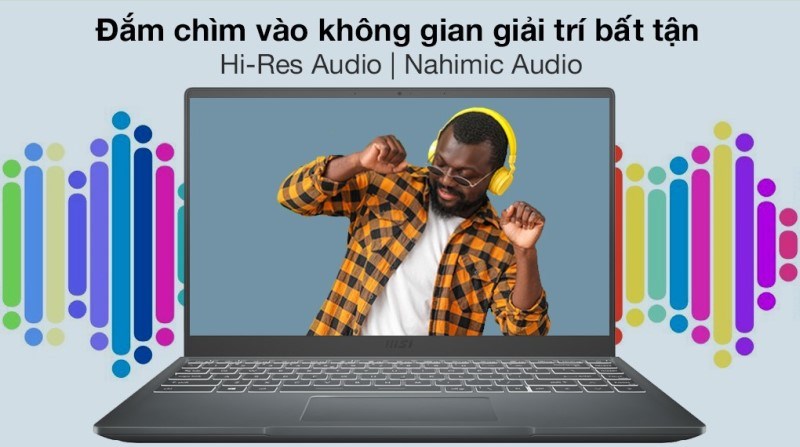 Chất lượng âm thanh rõ nét cùng Nahimic Audio