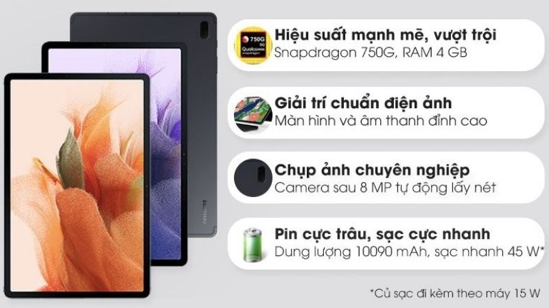 Máy tính bảng Samsung Galaxy Tab S7 FE 4G Máy tính bảng Samsung Galaxy Tab S7 FE 4G