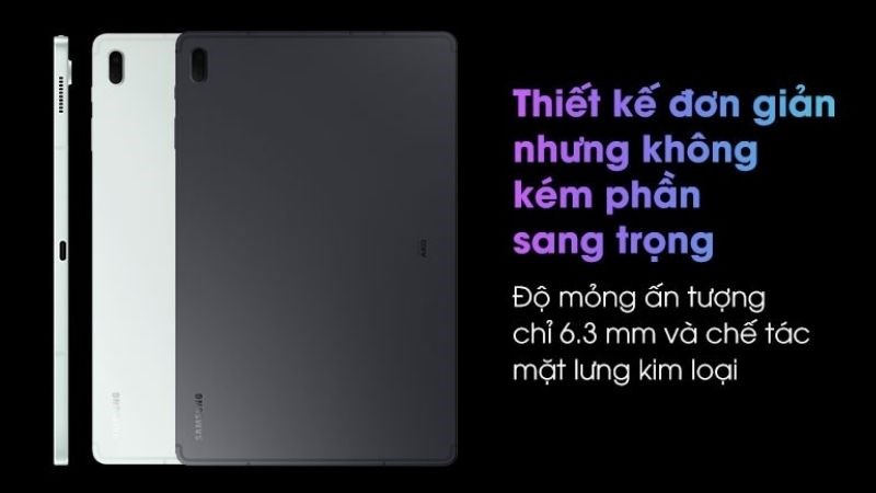 Chất lượng hình ảnh chân thực Mặt lưng kim loại đầy sang trọng