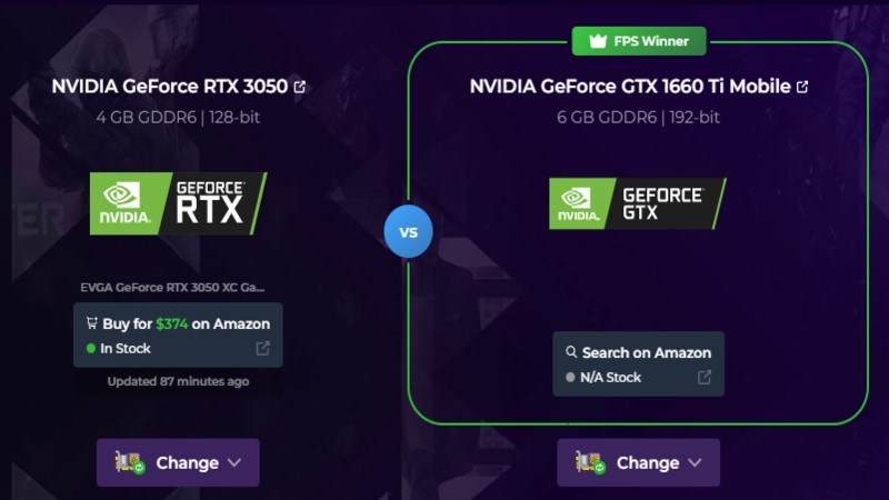 GTX 1660Ti cho thấy một hiệu năng mạnh mẽ hơn 