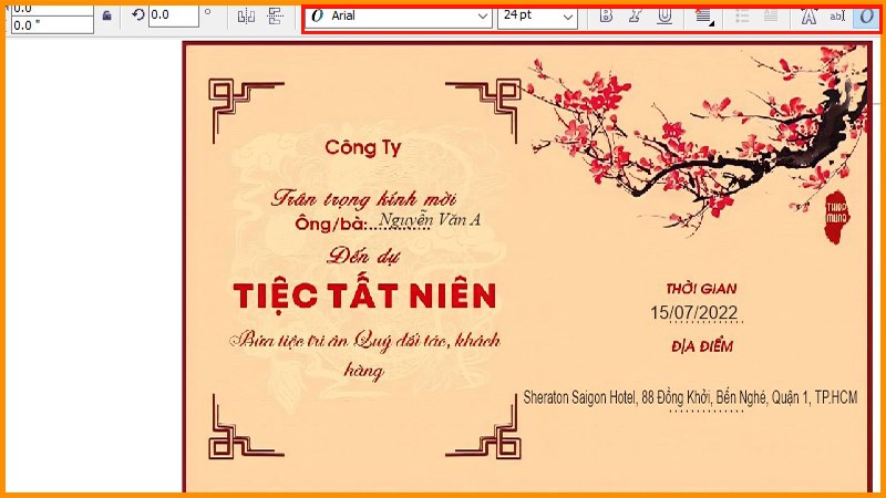 Điều chỉnh, trang tr&iacute; cho thiệp trở n&ecirc;n đẹp hơn