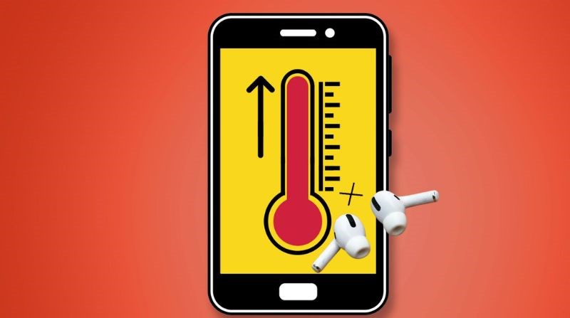 Nhiệt độ khi sạc tai nghe bluetooth qu&aacute; cao