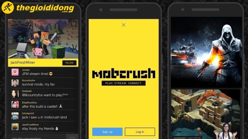 Phần mềm Mobcrush livestream game hiệu quả