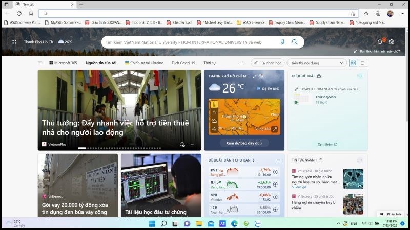 Mở ứng dụng Microsoft Edge