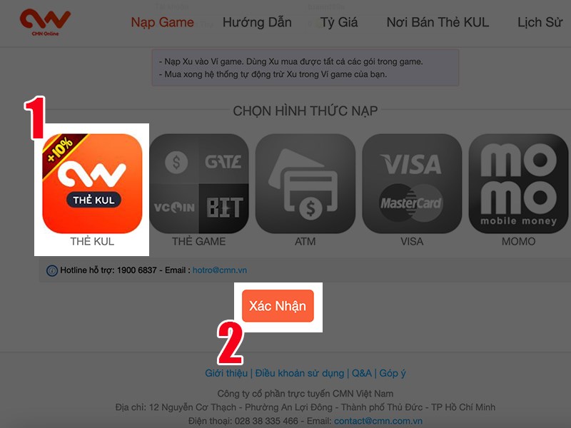 Chọn h&igrave;nh thức thanh to&aacute;n