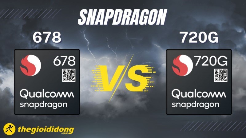 So sánh chip Snapdragon 678 và Snapdragon 720G