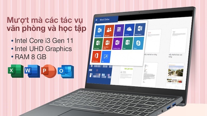 MSI Modern 14 B11MOU i3 1115G4