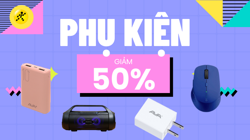 M&ugrave;a mưa giảm nửa gi&aacute; đến 50% khi mua phụ kiện tại Thế Giới Di Động