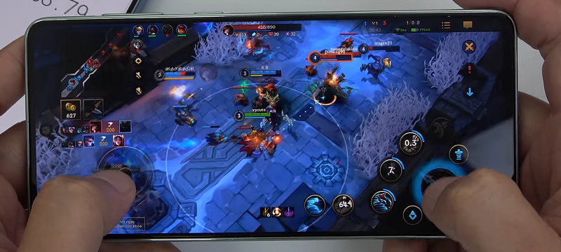 Hiệu năng chơi game Li&ecirc;n Minh Tốc Chiến của Samsung Galaxy A73